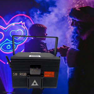 Lumières laser d'animation couleur pleine DMX512 à commande sonore, lumières de scène DMX pour bar, KTV, événements, concerts - Product Image 1