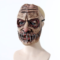 Masque de déguisement Zonghong pour adultes, motif classique, en latex souple et réaliste, motif fantôme à grande bouche, pour fête d'Halloween