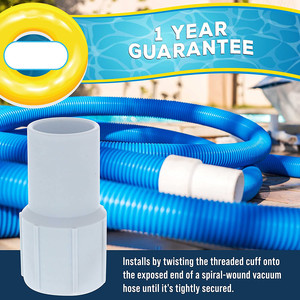 Pool Hose Connector 38mm <b>Threaded</b> Cuff For Swimming Pool Cleaning <b>Tool</b> Accessories Plastic High Quality - Product Image 4