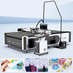 Table de découpe numérique à plat AOL CNC pour carton ondulé, film plastique à bulles, vinyle, avec rouleau d'alimentation à couteau coulissant - Product Image 1