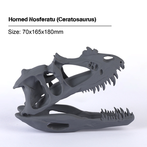 Cráneo de Ceratosaurio Impreso en 3D - Réplica de Fósil de Dinosaurio Jurásico, Modelo Educativo 3D, Fósil de Cráneo para Exhibición en Museo - Product Image 1
