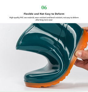 Erkekler yetişkin Unisex tüm hava ağır koruma kayma dayanıklı öküz Tendon taban kompozit ayak nefes sıcak çekme <span class=keywords><strong>Gumboots</strong></span> - Product Image 3