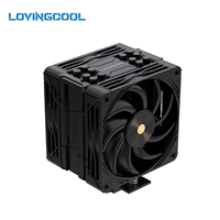 LOVINGCOOL Desktop PC Cooler 12cm ARGB Tower 6 Copper Pipe Mirror Temp Screen Ready Stock Dropship OEM Intel AMD PC Desktop Case