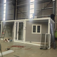 Maison préfabriquée extensible en acier léger de 40 pieds ou 20 pieds, 1, 2, 3, 4 ou 5 chambres, cuisine moderne, mini-maison
