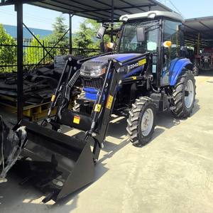 Petit tracteur de jardin à roue de moteur 4WD 50HP 70HP fourni par le fabricant/mini tracteur agricole de ferme avec cabine - Product Image 1
