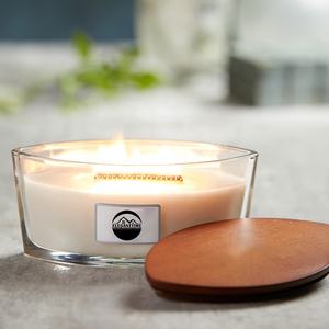 <span class=keywords><strong>Bougie</strong></span> parfumée à la soja WoodWick WOOD SMOKE personnalisée <span class=keywords><strong>de</strong></span> luxe, aromathérapie, décoration et soulagement du stress avec couvercles - Product Image 1