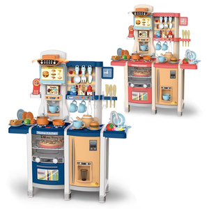 Ensemble de jeu de <span class=keywords><strong>cuisine</strong></span> et de nourriture en plastique le plus vendu pour les enfants Jeux de <span class=keywords><strong>cuisine</strong></span> populaires avec fonction d'éclairage pour les filles - Product Image 1