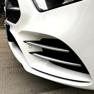 Mercedes-Benz A-Class Sport Grille And Fog Light Trim Matte Silver ABS For A180L A200L 2019 Retrofit Upgrade - Product Image 5