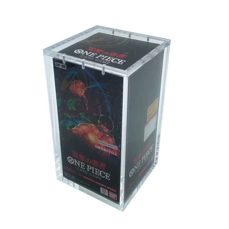 op 01 english booster box One Piece OP-01 Blue Bottom Acrylic Case  UV-Resistant, Magnetic Lid Features reprints of popular cards from OP01 to OP06 and event One Piece: Romance Dawn OP-01