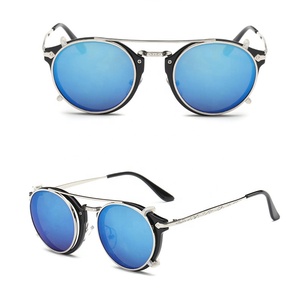 Trung quốc sản xuất mới nhất thiết kế tùy chỉnh biểu tượng ánh sáng trọng lượng retro vòng hơi <span class=keywords><strong>Punk</strong></span> clip trên kính khung quang học - Product Image 4