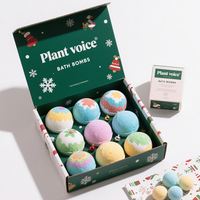 Factory Direct 12-Pack Christmas Bath Bomb Gift Set, Logo et parfums personnalisables, OEM/ODM accepté en gros pour les vacances