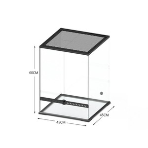 NOMOY PET <span class=keywords><strong>Terrario</strong></span> <span class=keywords><strong>in</strong></span> <span class=keywords><strong>Vetro</strong></span> di Alta Qualità per Rettili di Taglia Media, per Camaleonti e Lucertole YL-01 M-45*45*60cm - Product Image 1
