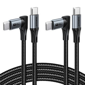 Cable de Datos Retráctil SUNGUY de 60W 3A con Carga Rápida Tipo-C para Teléfono Móvil/Laptop/Auto, MOQ Bajo, Nylon Ecológico, Longitud Personalizable - Product Image 5