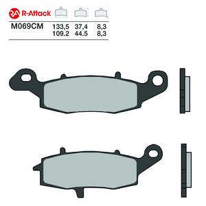 R-Attack M069CM ผ้าเบรกรถจักรยานยนต์ R90เซรามิกคาร์บอนหน้าได้รับการอนุมัติ - Product Image 1