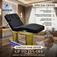Moolin Offre Spéciale Lits de Beauté Luxe Mobilier de Salon de Beauté Lit 4 Moteurs Électrique Table de Massage Cosmétique Chaise Lit Facial Spa Cils