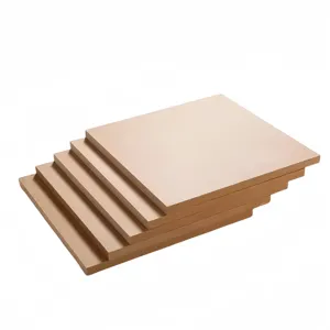 लकड़ी के फाइबर से बने फर्नीचर के लिए 18 मिमी मेलामाइन लैमिनेटेड एमडीएफ बोर्ड आधुनिक डिजाइन नमी-प्रूफ फाइबरबोर्ड