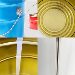 Lata de Metal Galvanizado de Alta Resistencia de 10 Litros con Tapa Decorativa y Asa de Alambre para Pintura, Impresión Personalizable - Product Image 2