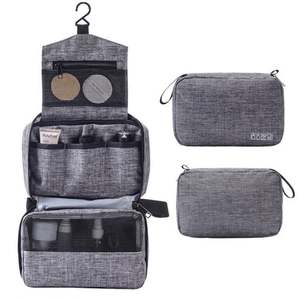 Sac de toilette portable imperméable personnalisé en usine chinoise, organisateur de voyage suspendu, trousse de toilette, trousse à cosmétiques avec crochet - Product Image 1