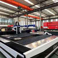 Máquina de Corte Láser de Fibra de Alta Potencia de 6000W, Área de Corte de 4000x2000mm con Fuente Láser Raycus