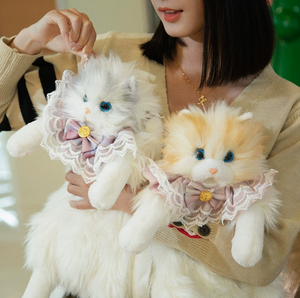 DAMAI Cute Soft Adult <b>Backpack</b> Simulated Puppet <b>Cat</b> <b>Backpack</b> Litter <b>Cat</b> Doll Plush+Cotton Custom New Year Party Decor - Product Image 1