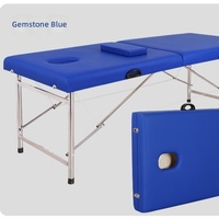 Vente directe d'usine de lit de beauté pliable en acier inoxydable, lit de massage et lit thérapeutique pour les soins de santé