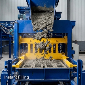 Komplette Produktionslinie QT4-16 Betonblockherstellungsmaschine HF Machinery Vollautomatische Ziegelanlage - Product Image 4