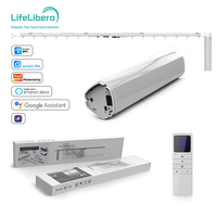 SZMYQ Tuya Smart Home 2.2-8.2M Kits de rideaux roulants 80Kg charge WiFi montage au plafond minuterie à distance ouvre-moteur bureau moderne