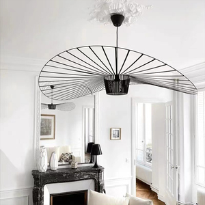 Nordique moderne simple art main-tissé <span class=keywords><strong>lustre</strong></span> <span class=keywords><strong>chapeau</strong></span> de paille décoration <span class=keywords><strong>lustre</strong></span> - Product Image 3
