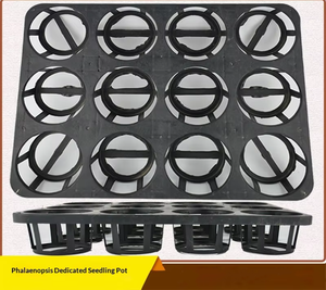 Fabricant en gros de pots et de plateaux à fleurs en plastique recyclé <span class=keywords><strong>noir</strong></span> à 6, 9, 12, 15 et 24 trous - Product Image 3