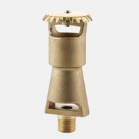 Tête de sprinkler incendie double usage eau-mousse de type cylindre PTS, à aspiration d'air à haut débit, avec conception de pulvérisation descendante électrolytique