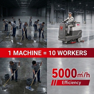 CleanHorse ARES700, Nueva Fregadora Secadora Autopropulsada <span class=keywords><strong>de</strong></span> Última Generación, 5000 m²/h, Cepillo Doble, Chasis <span class=keywords><strong>de</strong></span> Aluminio, 24V100Ah, 660 mm - Product Image 6