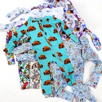Combinaison pour filles Kerui prête à être expédiée, pyjamas en bambou, fabricant de vêtements pour enfants, combinaison pour bébé personnalisée, boîte mystère/boîte surprise pour enfants