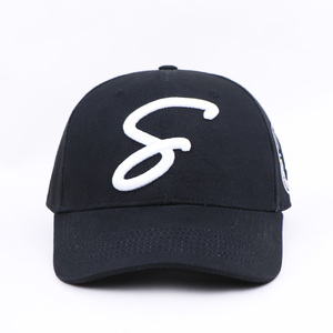 Gorra de Béisbol Negra con Bordado 3D, 6 Paneles, Algodón, Logotipo Personalizado, Cierre Ajustable, Proveedor BSCI GRS - Product Image 2