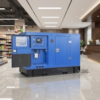 Groupe électrogène diesel industriel à démarrage automatique 150 kVA avec coffret insonorisé et ATS pour hôtels et centres commerciaux