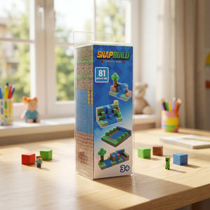 Ensemble de blocs de construction de qualité supérieure de 81 pièces, jouet éducatif pour enfants de 3 ans et plus, blocs de construction en plastique unisexes - Product Image 1