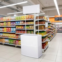 Table promotionnelle pliable légère, comptoir pop-up facile à assembler pour la démonstration en supermarché et les événements itinérants