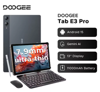 Tablette DOOGEE Tab E3 Pro Gemini AI Écran 13'' Android 15 8 Go 256 Go Ultra-mince 7,9 mm Batterie 11000 mAh Smart Pad