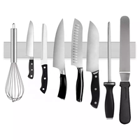 Vente en gros d'accessoires pour couteaux de cuisine porte-couteaux magnétique bande en acier inoxydable porte-couteau magnétique 16 pouces