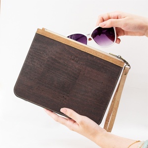 Cartera de Cuero Vegano RFID para Mujer Boshiho, Bolsos de Mano de Corcho Natural al por Mayor, Bolsos Cosméticos, Bolsos de Mano - Product Image 4