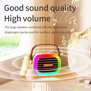 Mini machine <span class=keywords><strong>de</strong></span> karaoké 2 micros sans fil, microphone LED, haut-parleur avec caisson <span class=keywords><strong>de</strong></span> basses pour ordinateur personnel ou <span class=keywords><strong>chant</strong></span> - Product Image 6