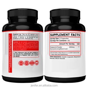 Capsule di potenziamento del conto 120 OEM 1200mg logo personalizzato Tongkat Ali capsule - Product Image 2