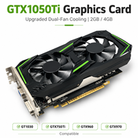 GeForce GTX 1050Ti Graphics Card 4GB GDDR5 Video Card Dual Fan Cooling for Desktop Gaming PC Support GTX 960 970 750Ti