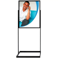 Porte-affiche double noir mat 22X28 pouces