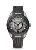 Montre-bracelet de haute qualité avec chronographe automatique, boîtier en acier inoxydable, cadran en verre, bracelet en caoutchouc, résistante à l'eau jusqu'à 30 m