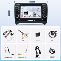 Pour Audi TT 2006-2014, écran tactile IPS Android 13/15 de 7 pouces, autoradio central, lecteur multimédia MP5, navigation GPS, Apple sans fil