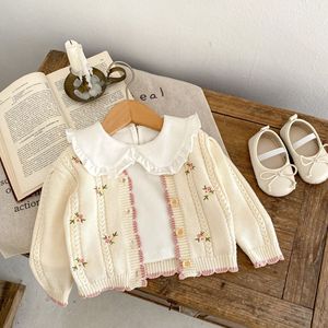 Suéter de Punto para Niños de 0 a 3 Años, Chaqueta de Punto Bordada para Niñas Pequeñas, <span class=keywords><strong>Ropa</strong></span> para Bebés Recién Nacidos - Product Image 3