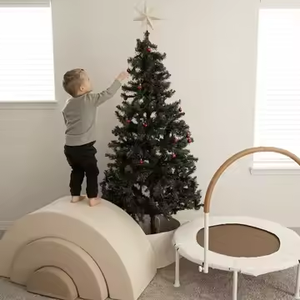 Nhà thể dục 36inch Trampoline trẻ em nhảy Mini Trampoline trẻ em sân chơi trong nhà gấp thể dục Trampoline với xử lý - Product Image 2