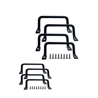 Barres de maintien de matelas en métal personnalisées noires pour cadre de lit domestique, antidérapantes, en acier inoxydable avec poignée filetée femelle