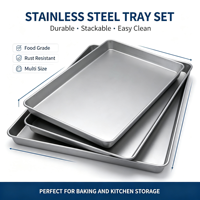 Fournisseur de plateaux de cuisson commerciaux, plaque en aluminium et acier inoxydable sur mesure pour boulangerie, usine alimentaire