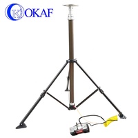 10 pieds 20 pieds 30ft 90ft 100ft antenne télescopique non verrouillable en aluminium pompe rétractable mât